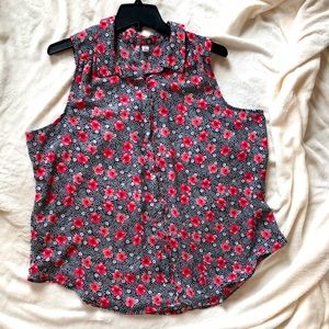 Adorable floral sleeveless camisole